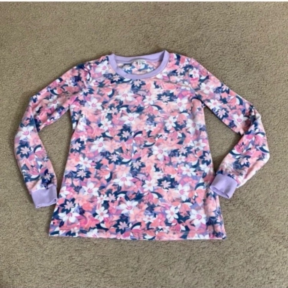 Vera Bradley Plush Floral Long Sleeve Lounge Top, never worn, NWOT, sleep, xs/s